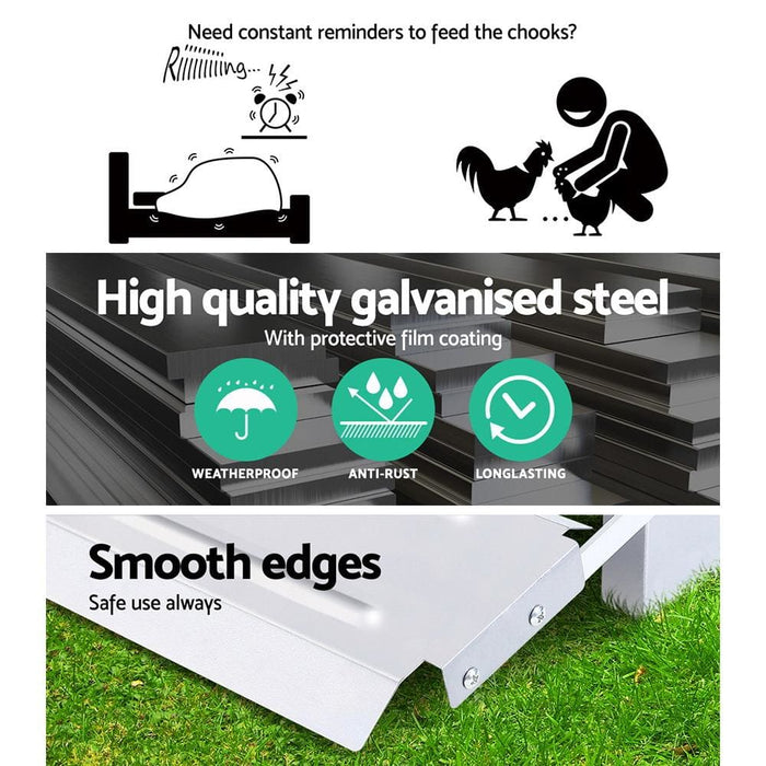 Giantz Auto Chicken Feeder Automatic Chook Poultry Treadle