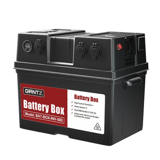 Giantz Battery Box 500w Inverter Deep Cycle Portable