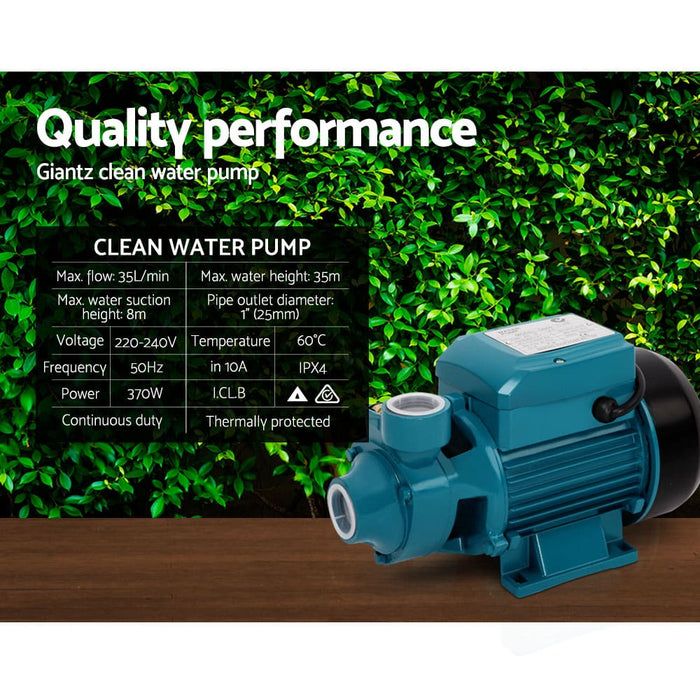 Giantz Peripheral Pump Water Garden Boiler Car Wash