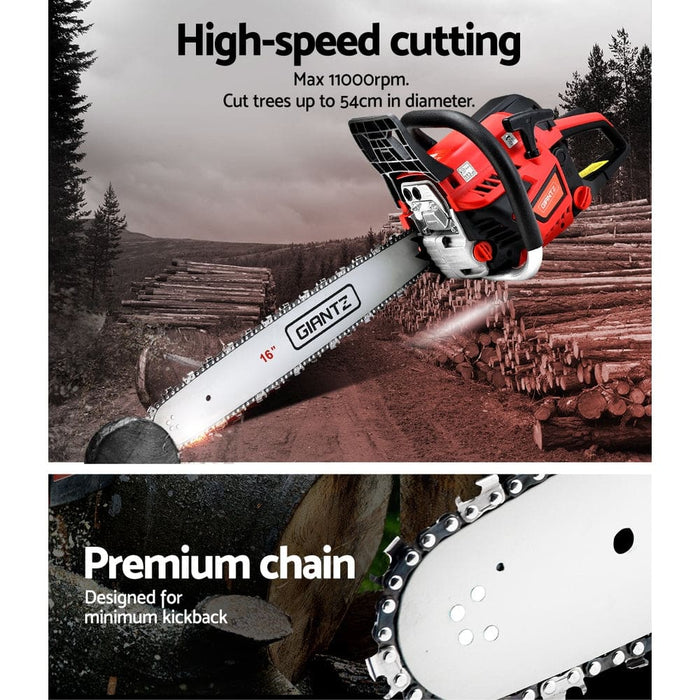 Goslash Picks Giantz Petrol Chainsaw Chain Saw E-start