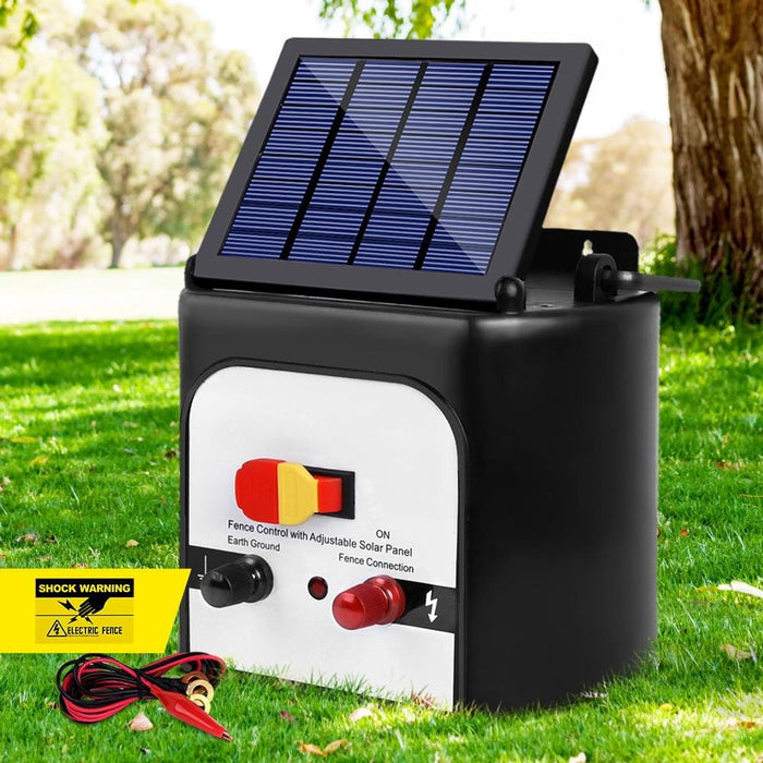 Giantz 8km Solar Power Electric Fence Charger Energiser
