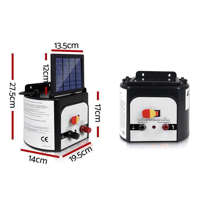 Giantz 8km Solar Power Electric Fence Charger Energiser