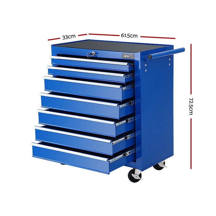 Giantz Tool Chest And Trolley Box Cabinet 7 Drawers Cart