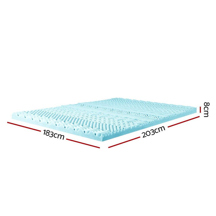 Giselle Bedding 11-zone Memory Foam Mattress Topper 8cm
