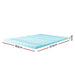 Giselle Bedding 11-zone Memory Foam Mattress Topper 8cm