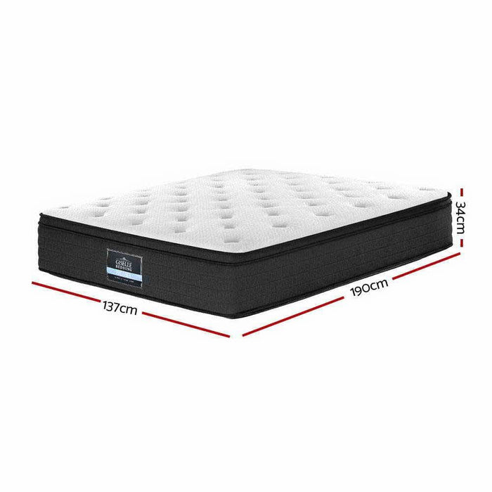 Giselle Bedding Eve Euro Top Pocket Spring Mattress 34cm