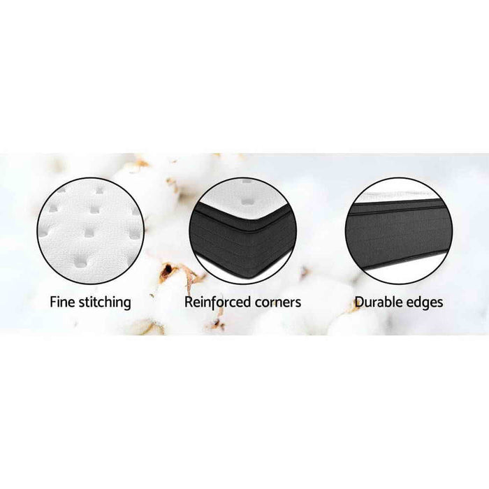 Giselle Bedding Eve Euro Top Pocket Spring Mattress 34cm