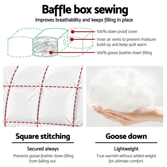 Giselle Bedding King Size Goose Down Quilt