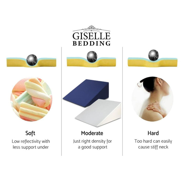 Goslash Picks Giselle Bedding 2x Memory Foam Wedge Pillow