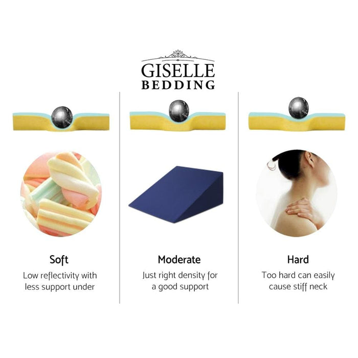Goslash Picks Giselle Bedding 2x Memory Foam Wedge Pillow