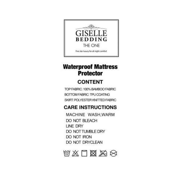 Goslash Picks Giselle Bedding Queen Size Waterproof Bamboo