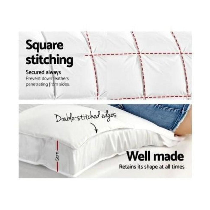 Giselle Double Mattress Topper Pillowtop 1000gsm Microfibre