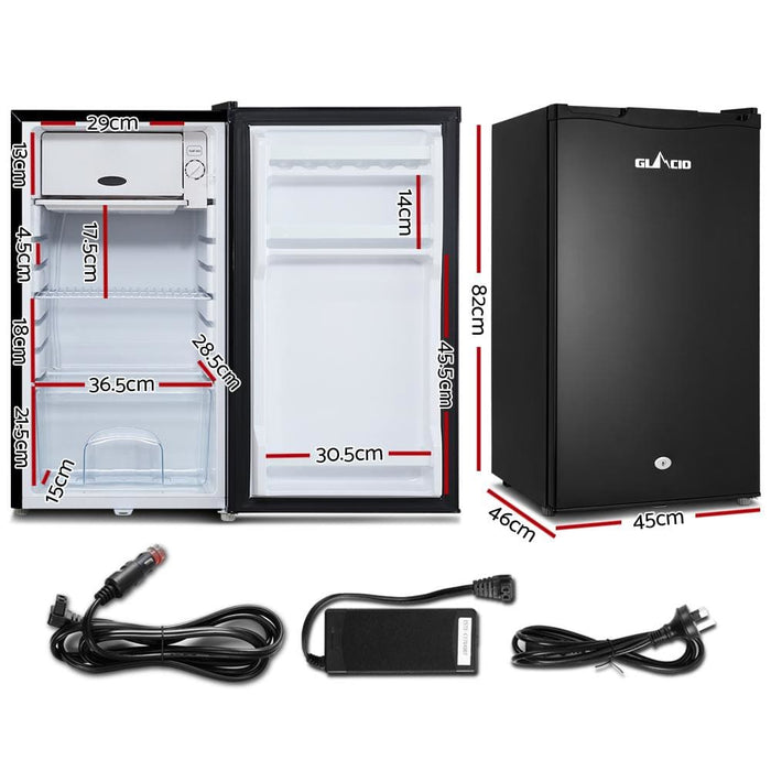 Glacio 95l Portable Fridge Bar Freezer Cooler Upright 12v