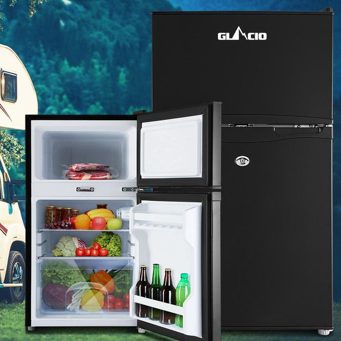 Glacio 90l Portable Fridge Bar Freezer Cooler Upright 12v