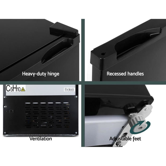 Glacio 95l Portable Fridge Bar Freezer Cooler Upright 12v