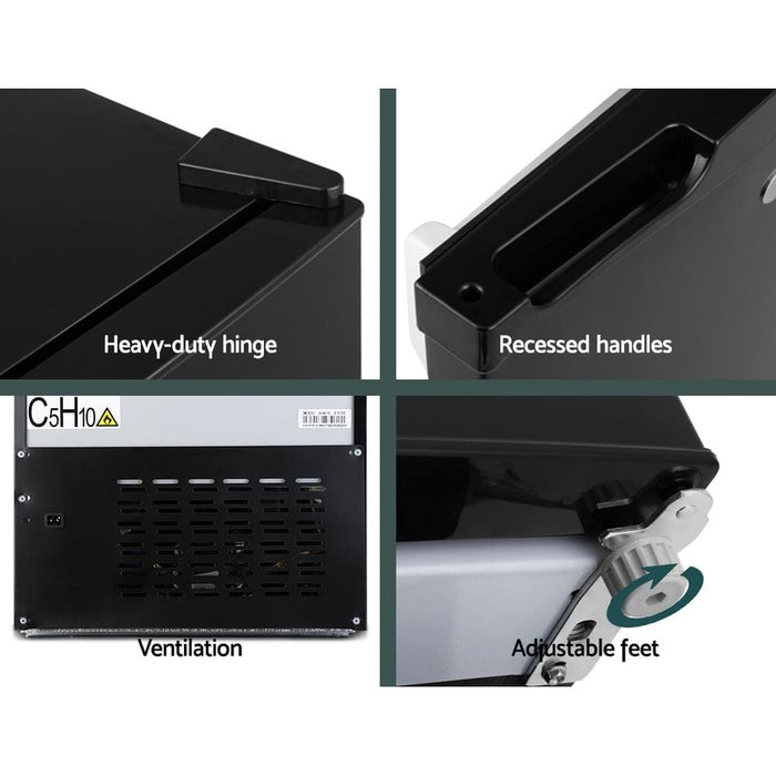 Glacio 90l Portable Fridge Bar Freezer Cooler Upright 12v