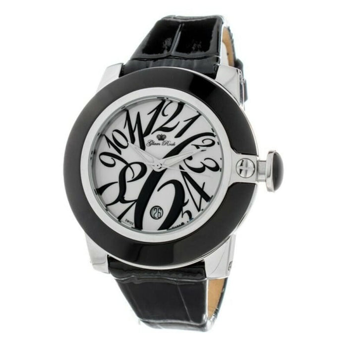 Glam Rock Gr32083 Ladies Quartz Watch White 44mm