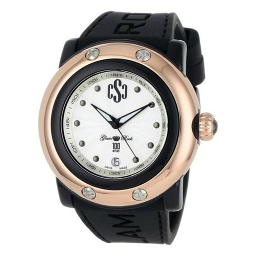 Glam Rock Gr62019 Ladies Quartz Watch White 46mm