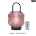 Glass Battery Operated Table Lamp For Bedroom Living Room