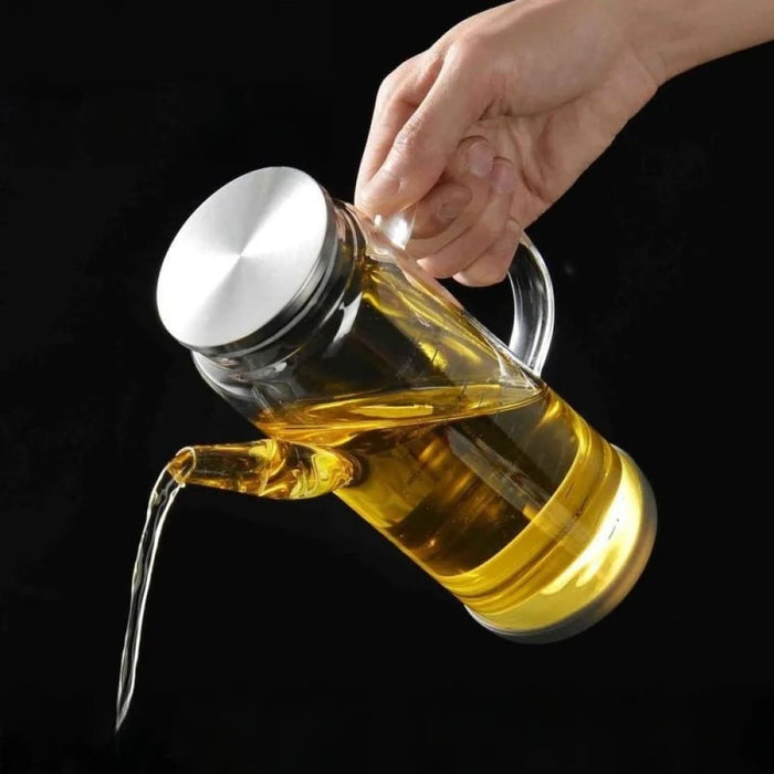 Glass Condiment Bottle for Kitchen Cooking