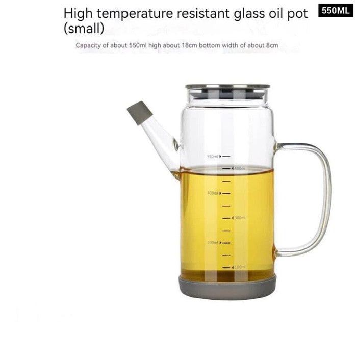 Glass Condiment Bottle for Kitchen Cooking