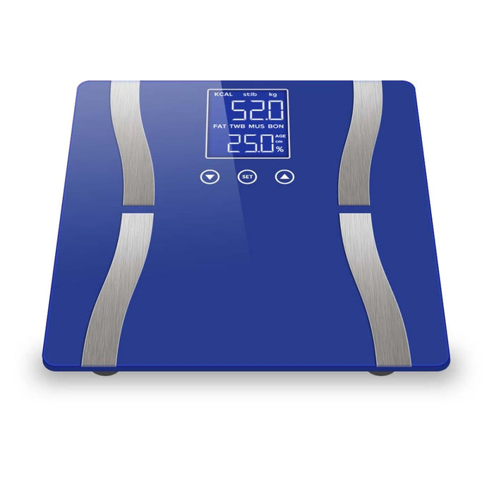2x Glass Lcd Digital Body Fat Scale Bathroom Electronic Gym