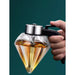 Glass Honey Dispenser with Diamond Shaped Container