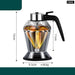 Glass Honey Dispenser with Diamond Shaped Container