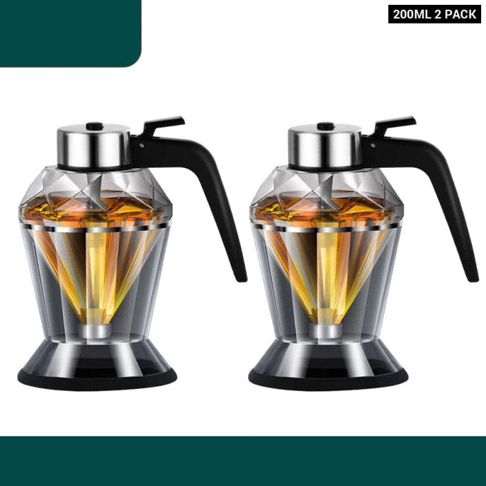 Glass Honey Dispenser with Diamond Shaped Container
