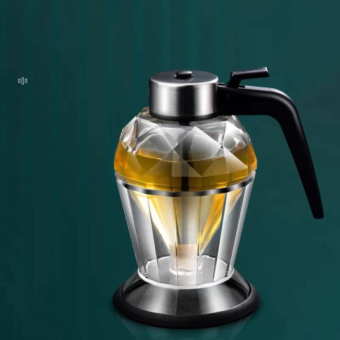 Glass Honey Dispenser with Diamond Shaped Container