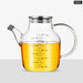 Glass Oil Pot with Steel Lid