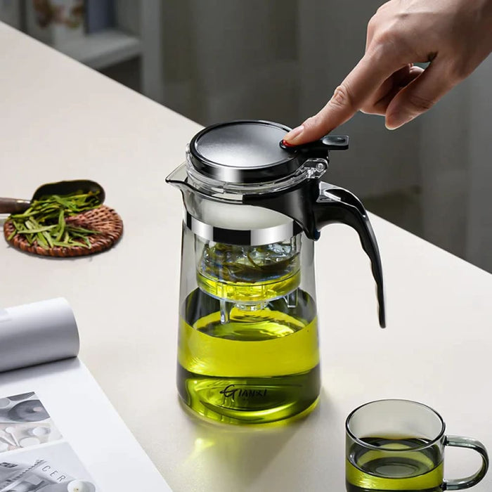 Glass Tea Pot with Infuser and Set