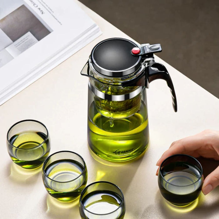 Glass Tea Pot with Infuser and Set