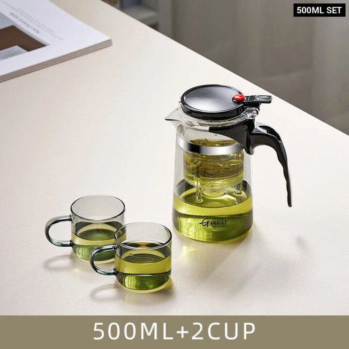 Glass Tea Pot with Infuser and Set