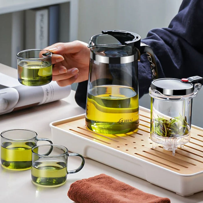Glass Tea Pot with Infuser and Set