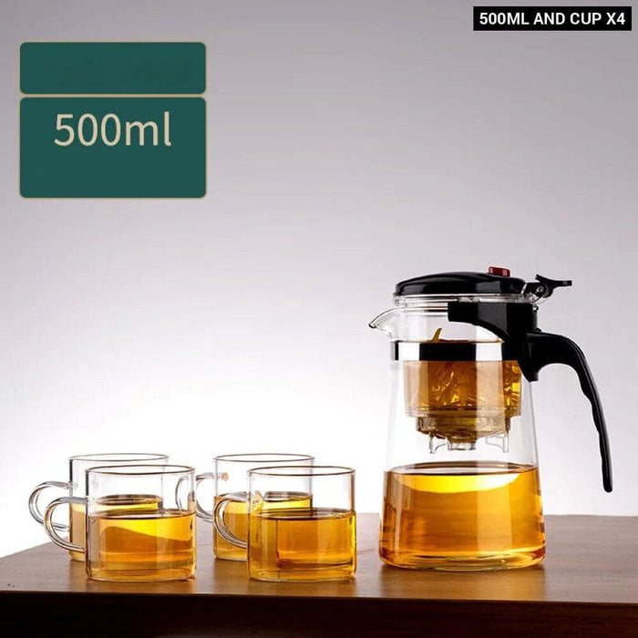 Glass Teapot With Filtration