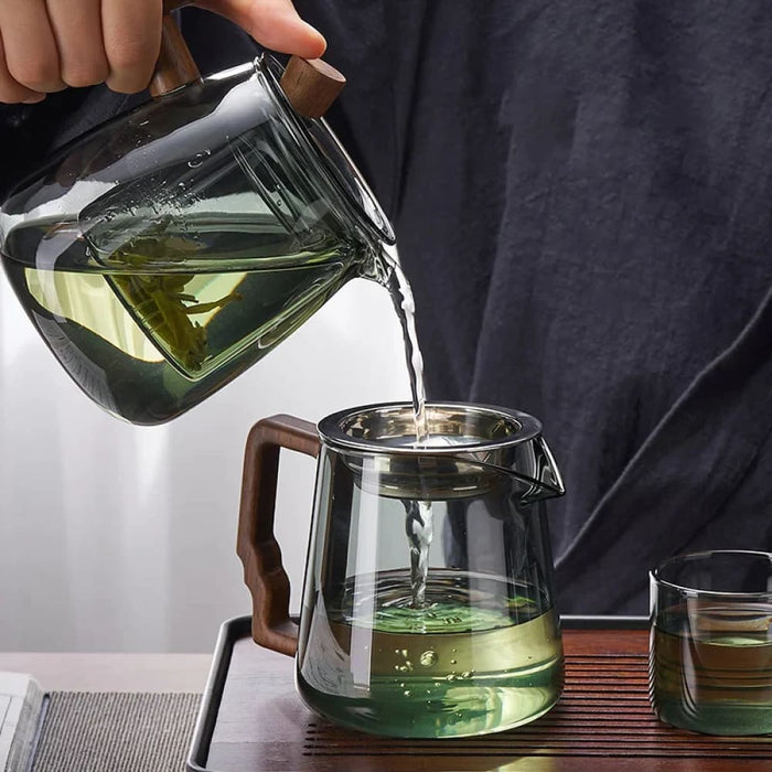Glass Teapot Set for Office or Home