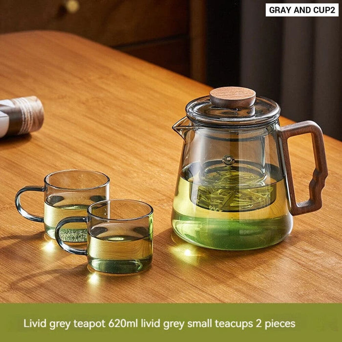 Glass Teapot Set For Office Or Home