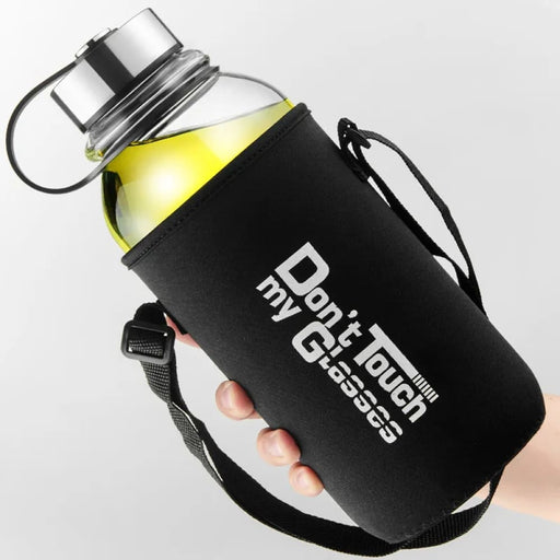 Glass Water Bottle for Outdoor Sports and Activities