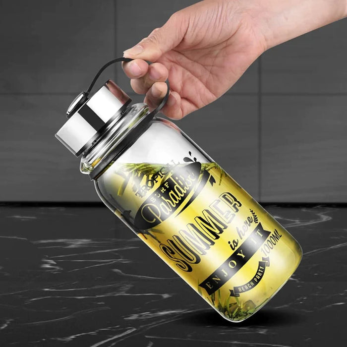 Glass Water Bottle For Outdoor Sports And Activities