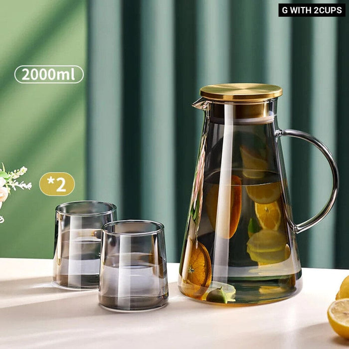 Glass Water Jug with Handle