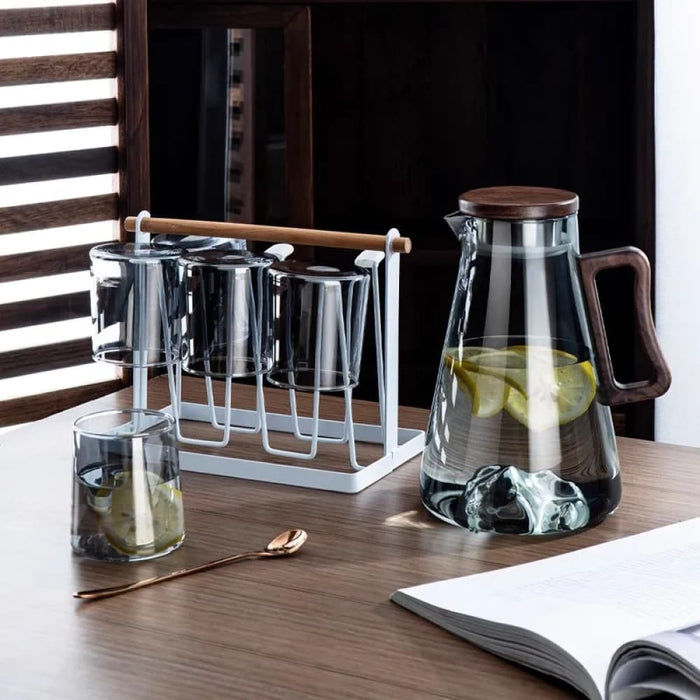 Glass Water Jug with Handle