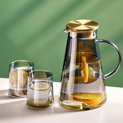 Glass Water Jug with Handle