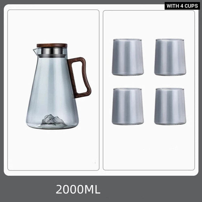 Glass Water Jug with Handle