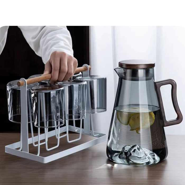 Glass Water Jug with Handle