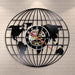 3d Globe Map of Earth Vinyl Record Led Wall Clock