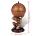 Globe Bar Wine Stand Atlas Design 42x42x85 Cm Xaokpn