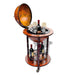 Globe Bar Wine Stand Eucalyptus Wood Lbiia