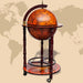 Globe Bar Wine Stand Eucalyptus Wood Lbiia