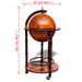 Globe Bar Wine Stand Eucalyptus Wood Lbiia